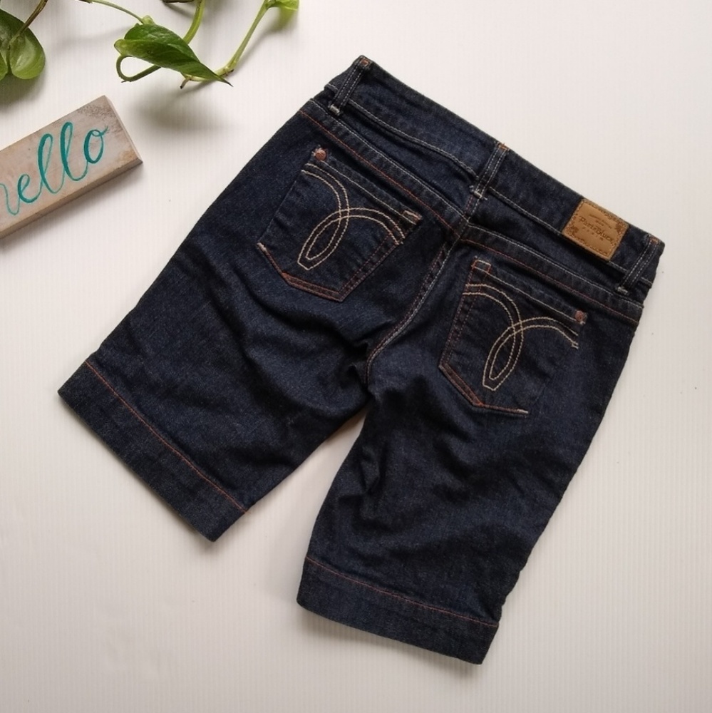 PARIS BLUES darkwash denim Bermuda shorts - Picture 3 of 6